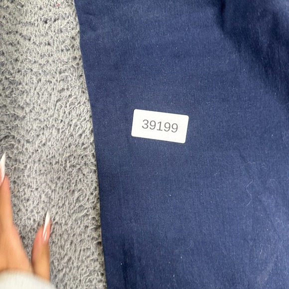 American Eagle Outfitters Pant Womens 8 Blue Cotton Chino Flared Preppy Business - Picture 11 of 11